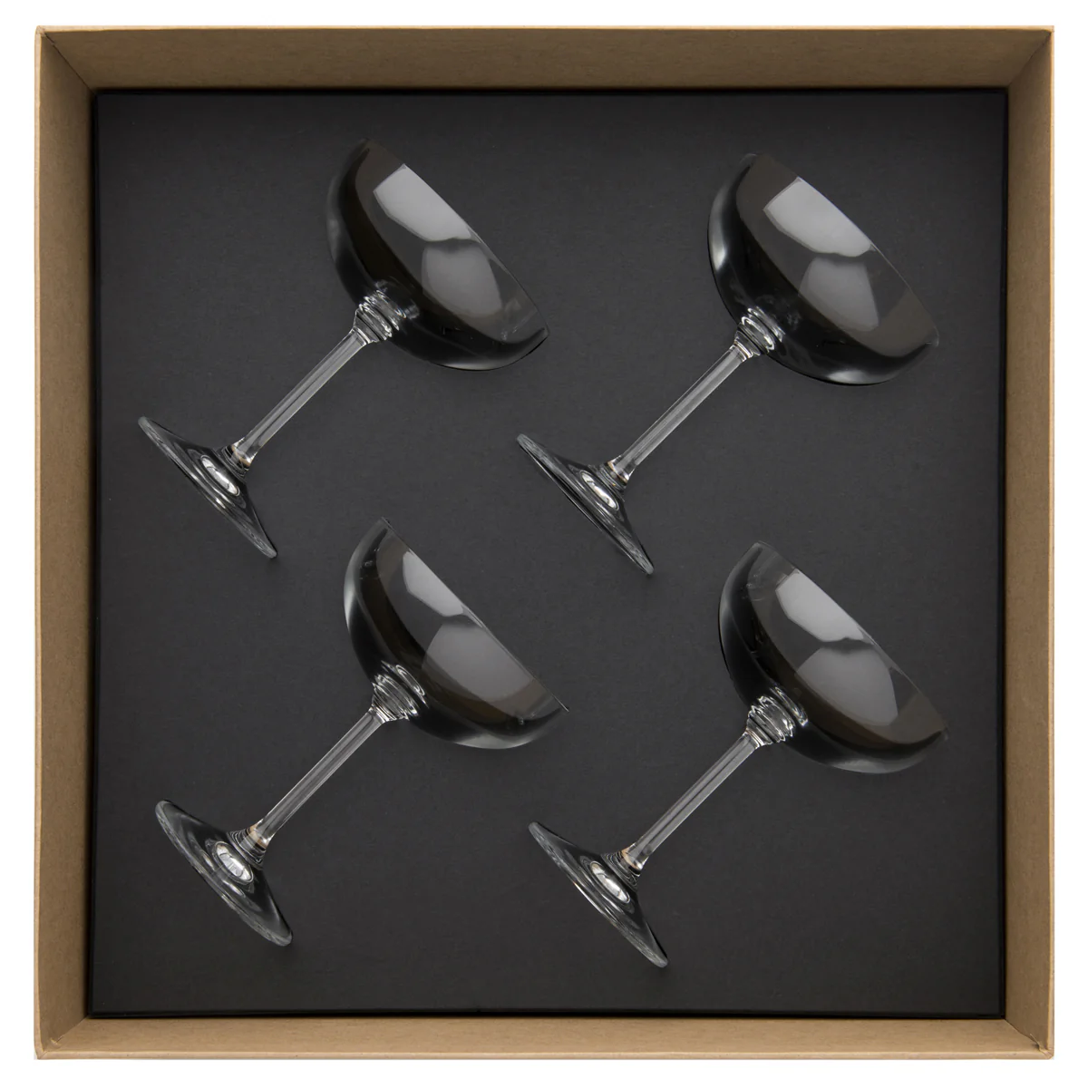 ANYTIME TRANSPARENT Coffret 4 coupes à Champagne 23 cl