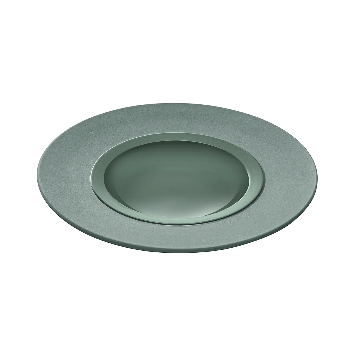 BAHIA ARGILE VERT Assiette gourmet grand bassin 26 cm