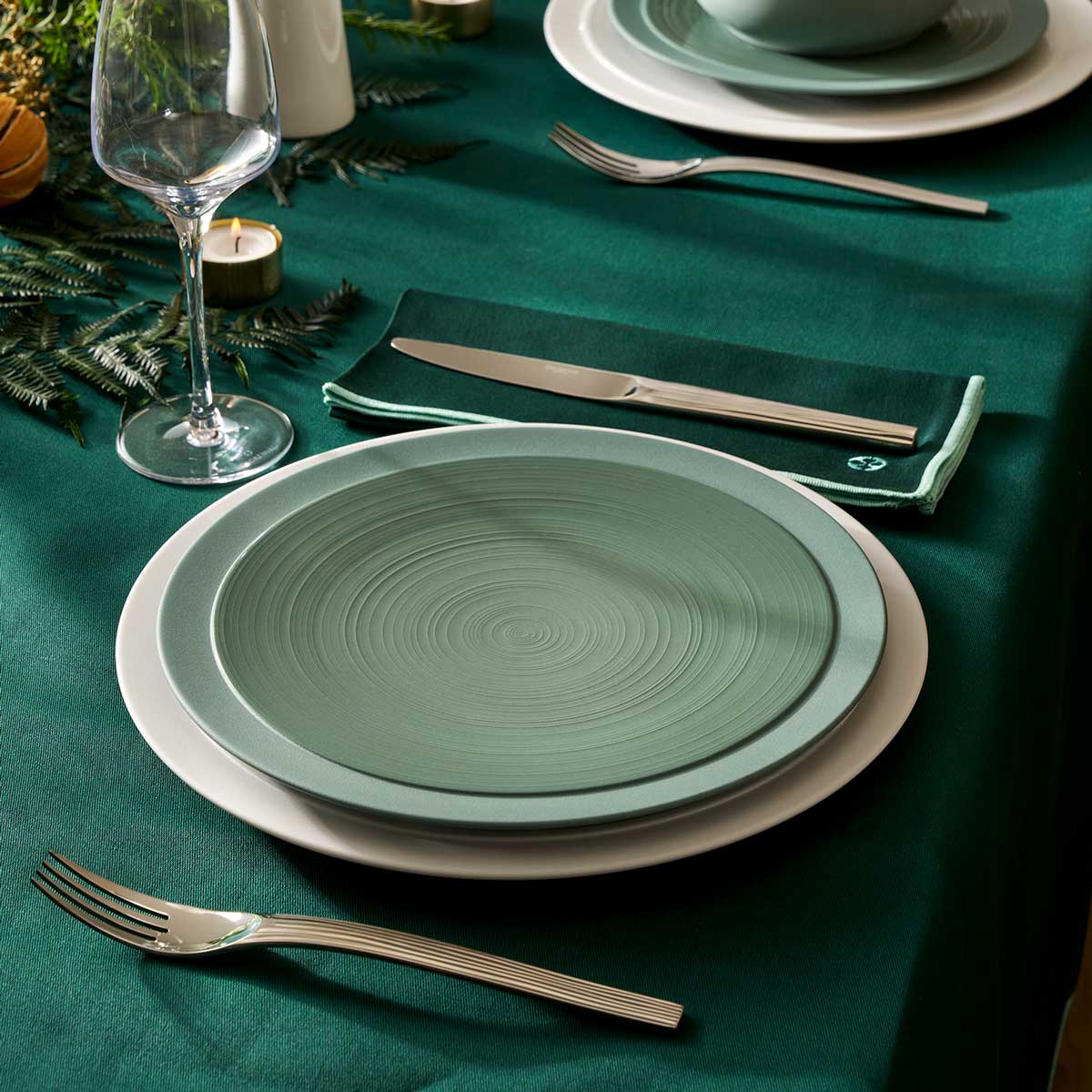 BAHIA ARGILE VERT Assiette 26 cm - Image 2
