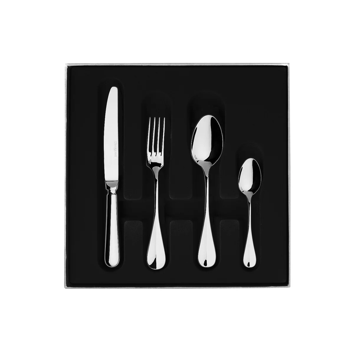 BLOIS MIROIR Colis écrin 50 couverts monobloc lame scie