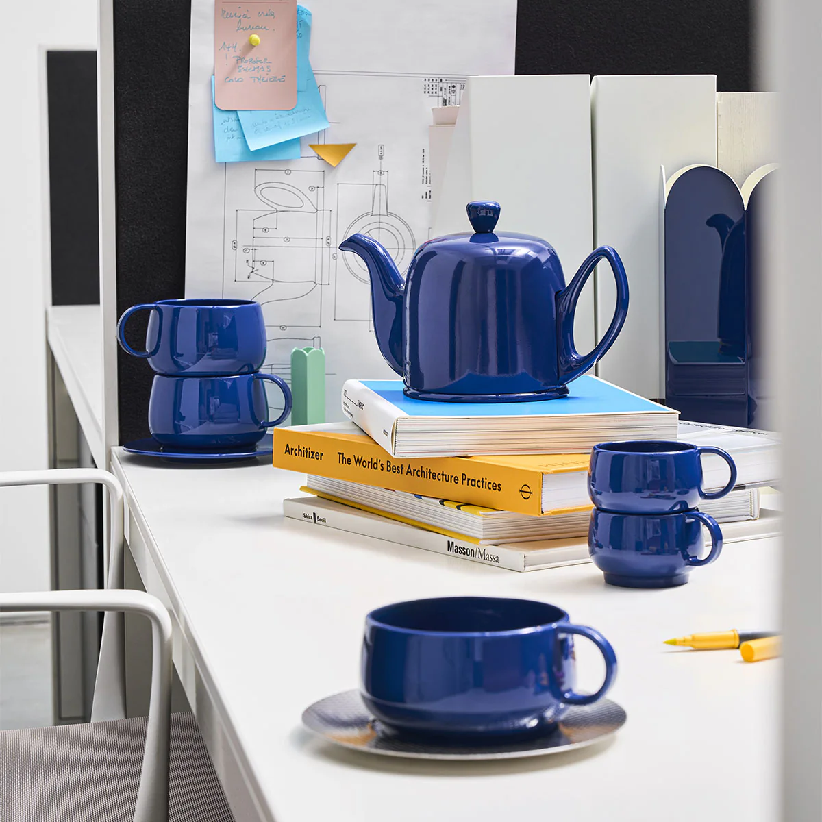 CAFETERIE EMPILEO BLEU GOURMET Soucoupe 15 cm - Image 3