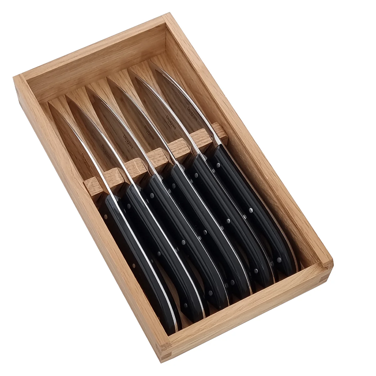 CAPUCIN TABLE NOIR Coffret 6 couteaux à steak