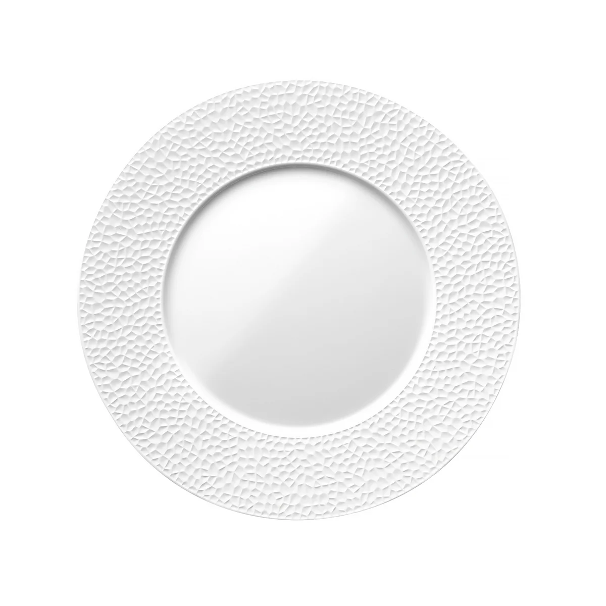 COLLECTION L FRAGMENT BLANC Assiette plate ronde 27,9 cm