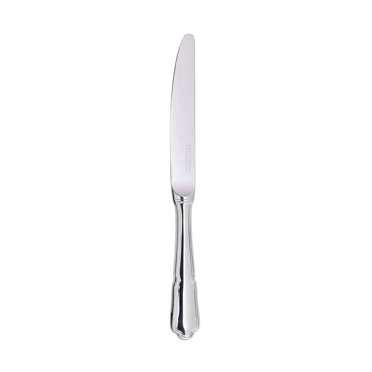 CONTOUR MIROIR Couteau à dessert manche orfèvre lame unie