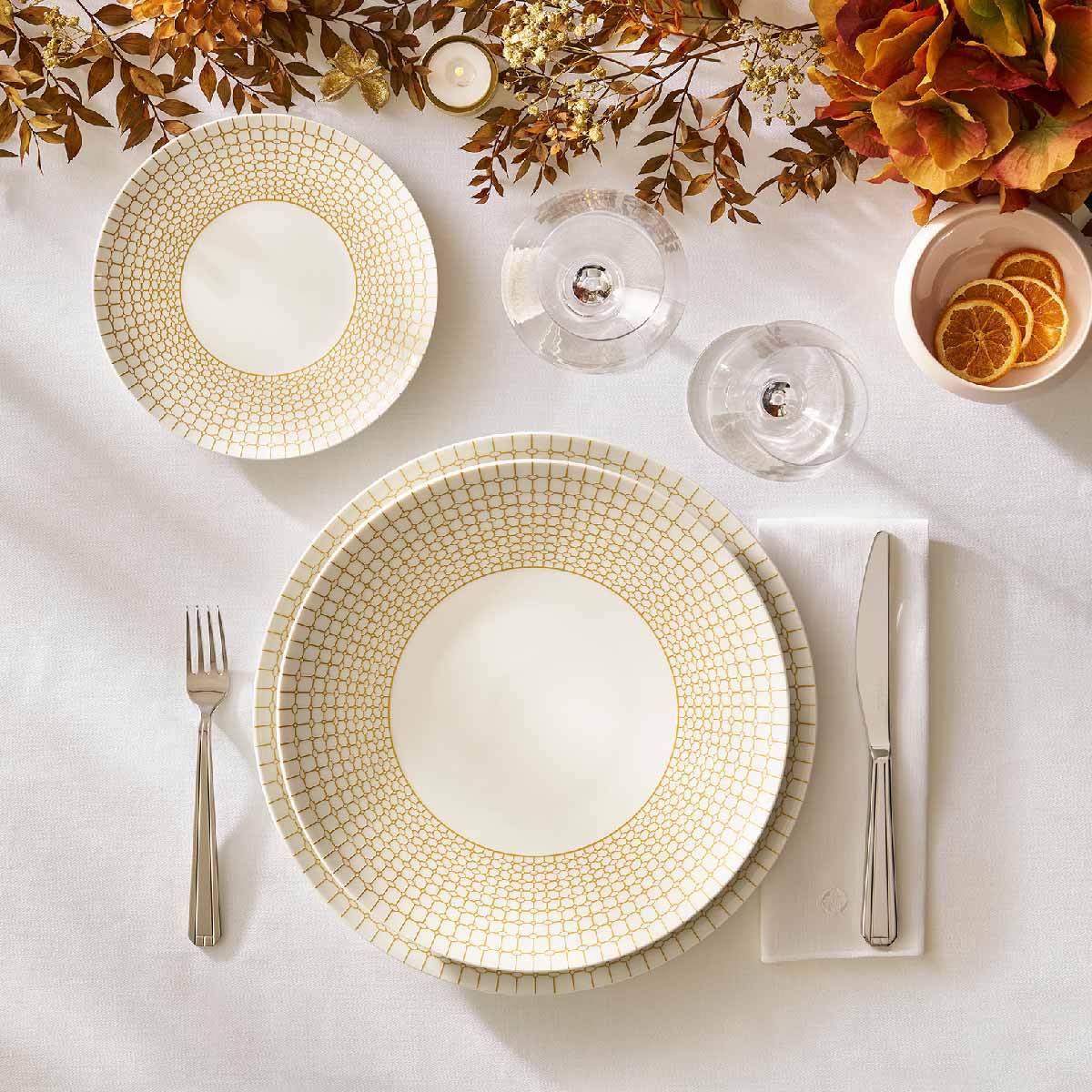 COURONNE DORE Assiette coupe 24 cm - Image 3