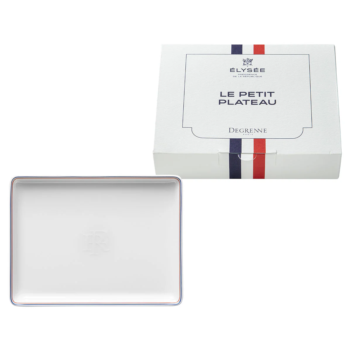 DEGRENNE ELYSEE Mini plat république française 16 x 12 cm