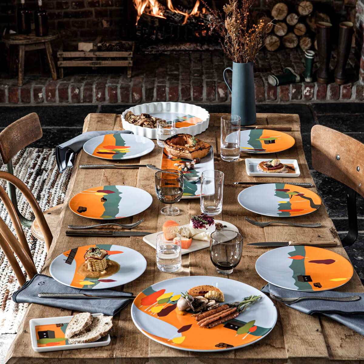 DESTINATION FORET Coffret 6 assiettes 23 cm - Image 8
