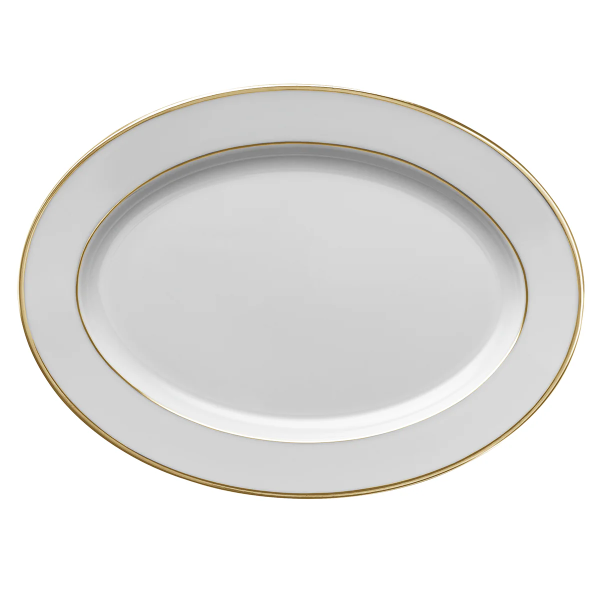 ECLIPSE GALON OR Plat ovale 36,5 x 26,5 cm