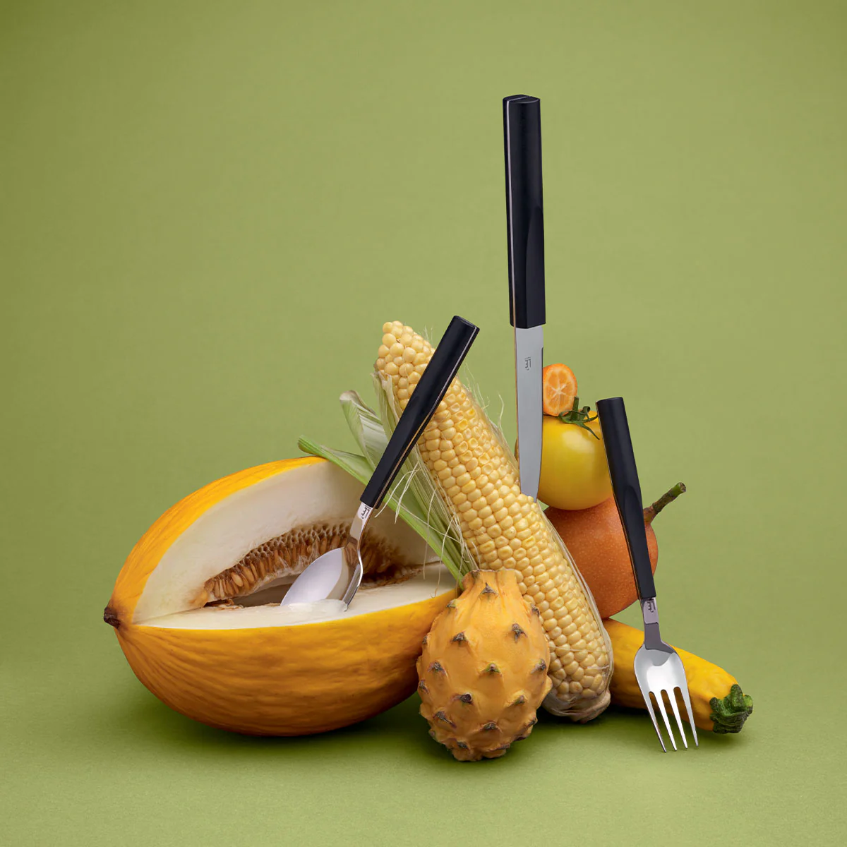 L'E STARCK TRUFFE NOIRE Coffret 24 couverts lame scie - Image 3
