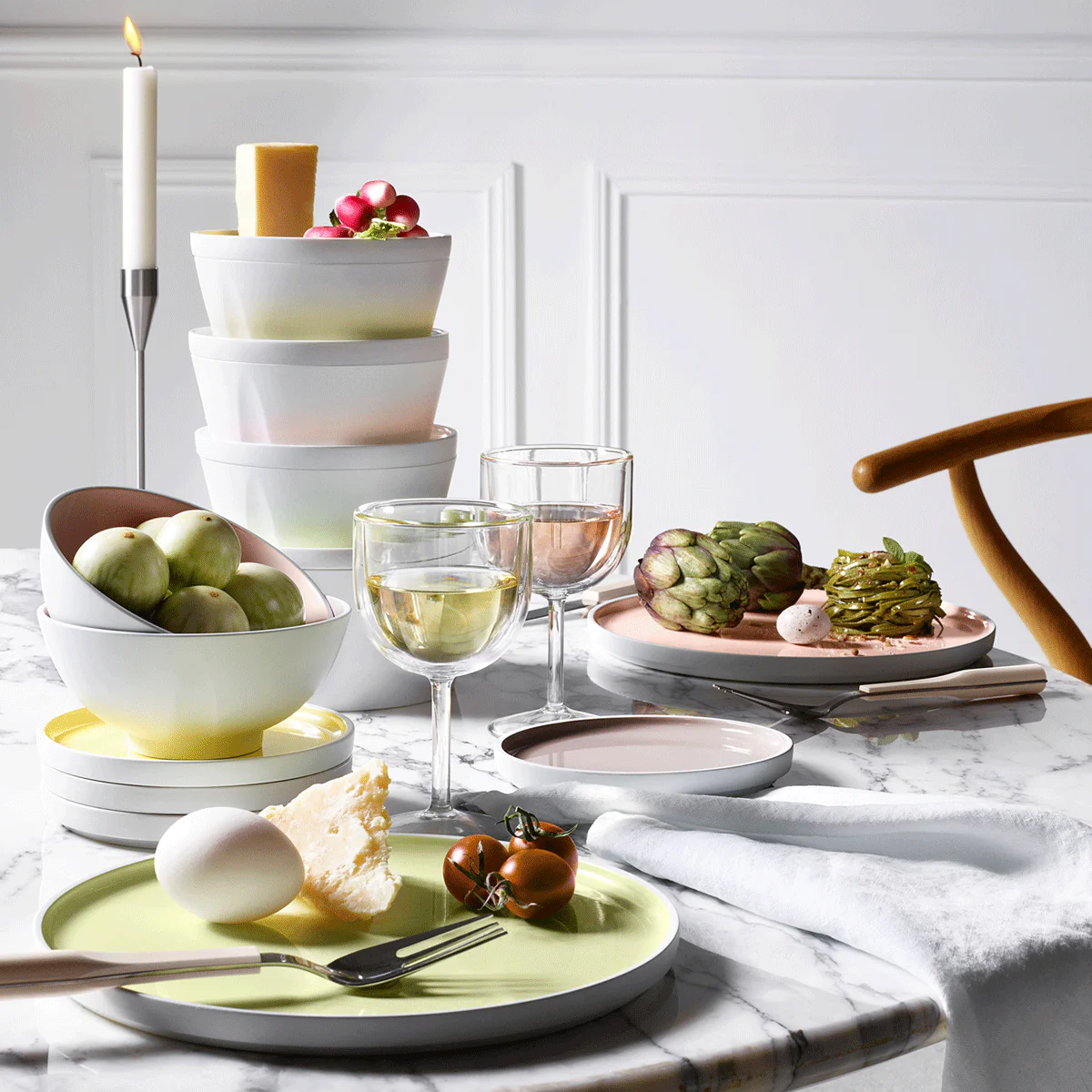 LA VAISSELLE DE L'ECONOME BLANCHE Coffret 4 assiettes 14 cm - Image 7