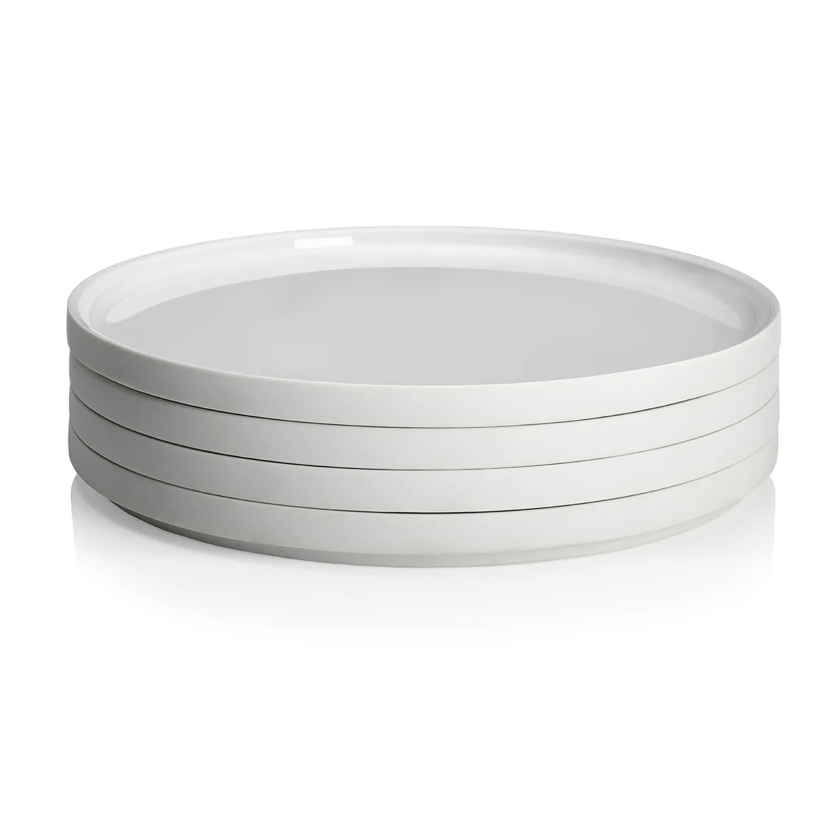 LA VAISSELLE DE L'ECONOME BLANCHE Coffret 4 assiettes 24 cm - Image 4