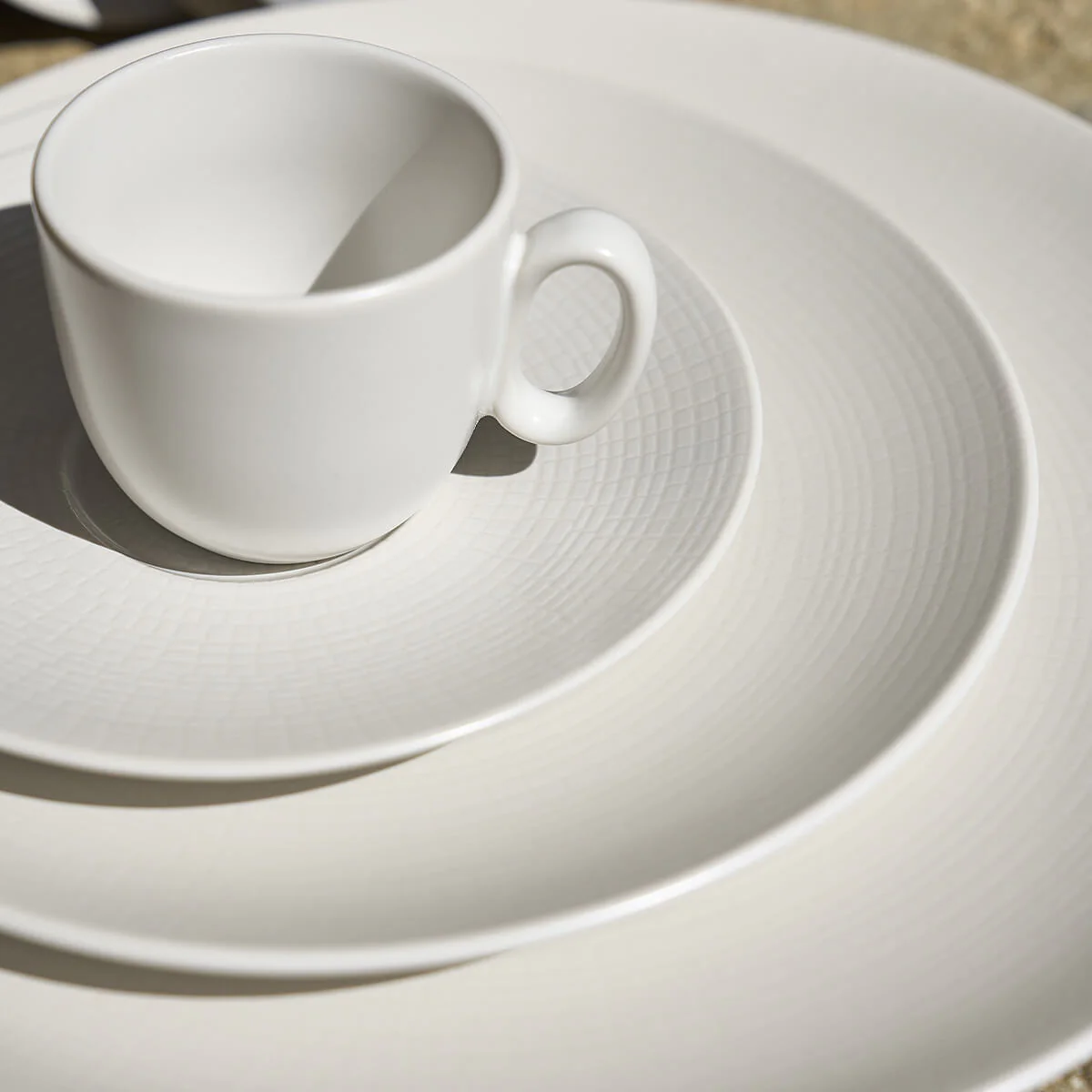 MODULO NATURE KAOLIN Assiette à dessert 21 cm - Image 4