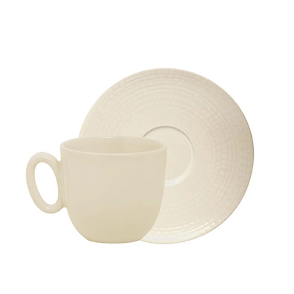 MODULO NATURE KAOLIN Soucoupe à thé/café 15,9 cm - Image 2