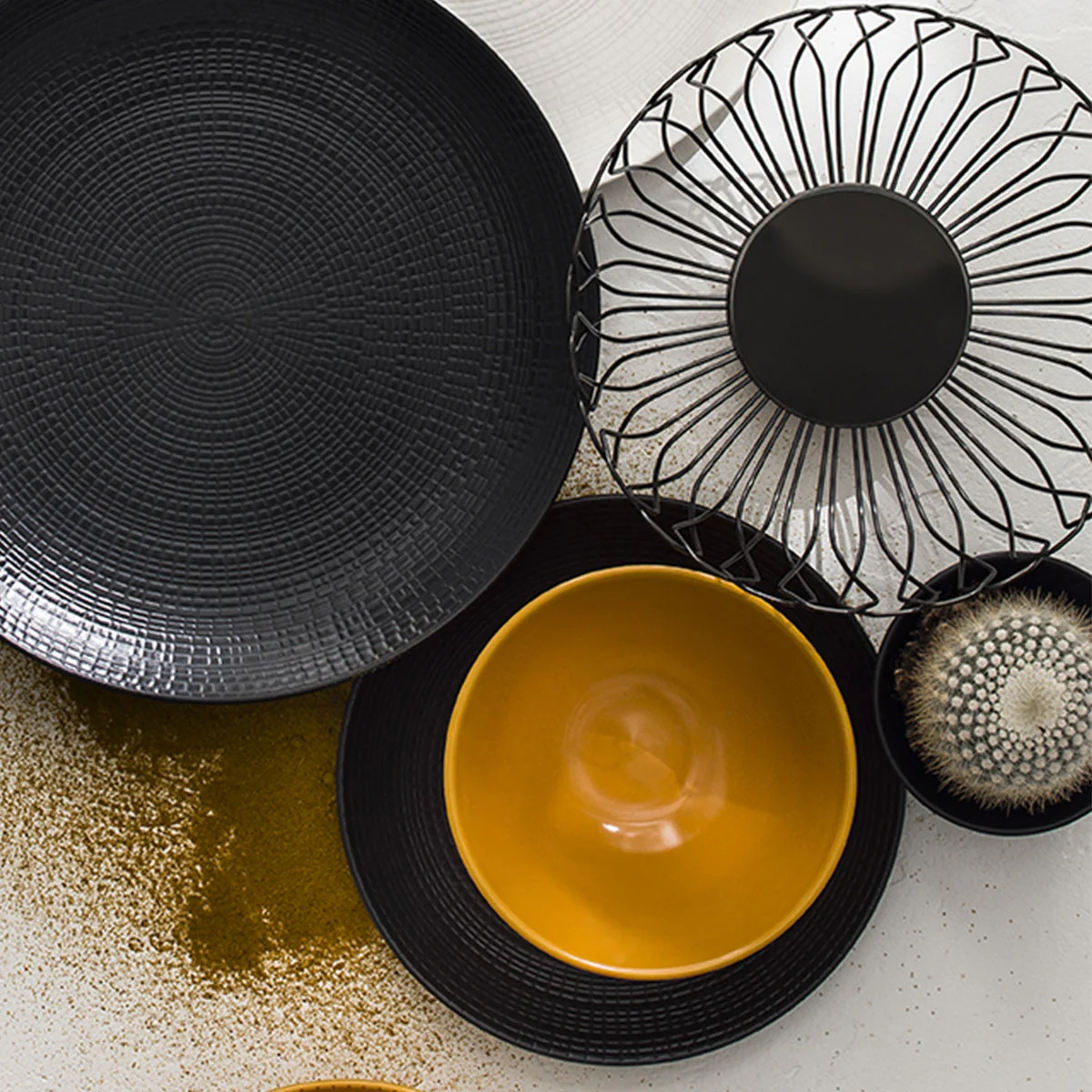 MODULO NATURE PIERRE DE LAVE Grande assiette creuse 21 cm - Image 3