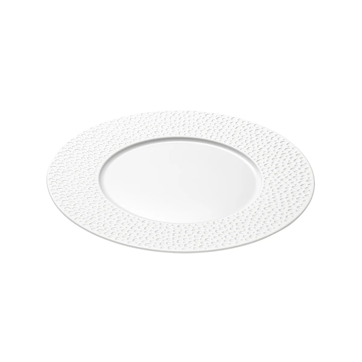 PERLES DE ROSEE BLANCHES Assiette à dessert 24 cm - Image 2