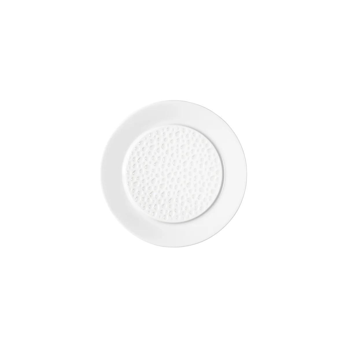 PERLES DE ROSEE BLANCHES Assiette à pain 14 cm