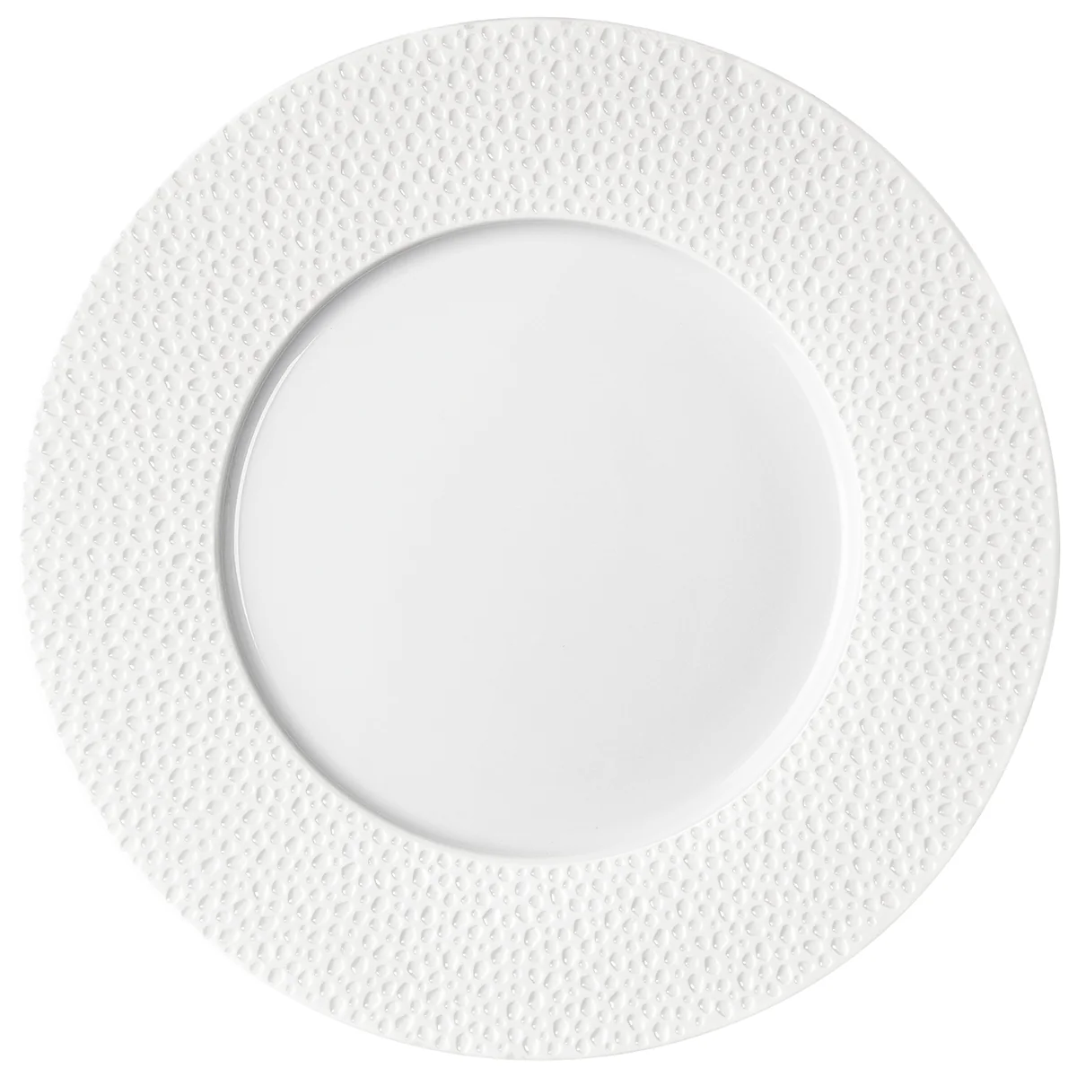 PERLES DE ROSEE BLANCHES Assiette de présentation 32 cm