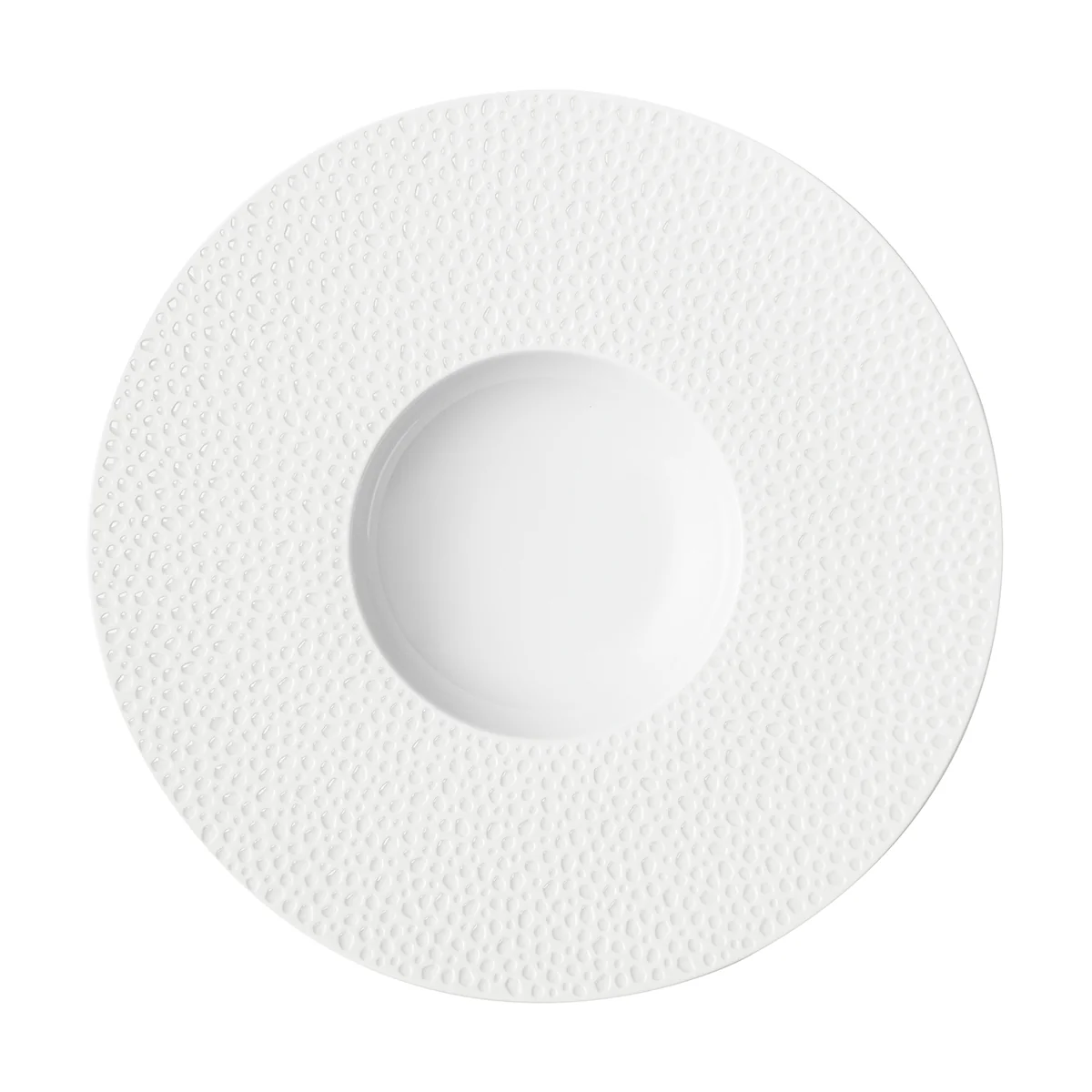 PERLES DE ROSEE BLANCHES Assiette gourmet petit bassin 28 cm - Image 2