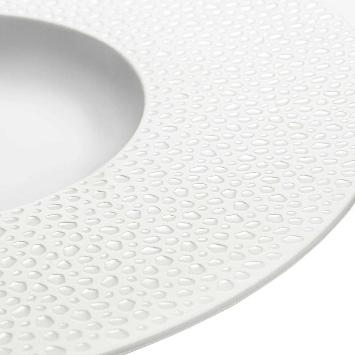 PERLES DE ROSEE BLANCHES Assiette gourmet grand bassin 30 cm - Image 3