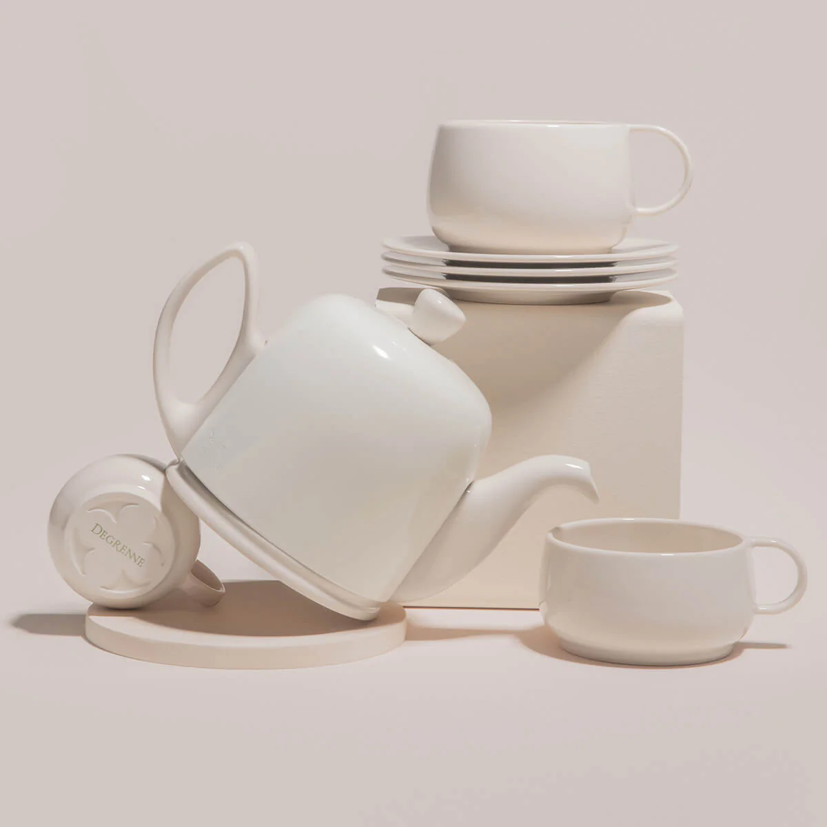 SALAM MONOCHROME Théière 4 tasses cloche rose nude - Image 5