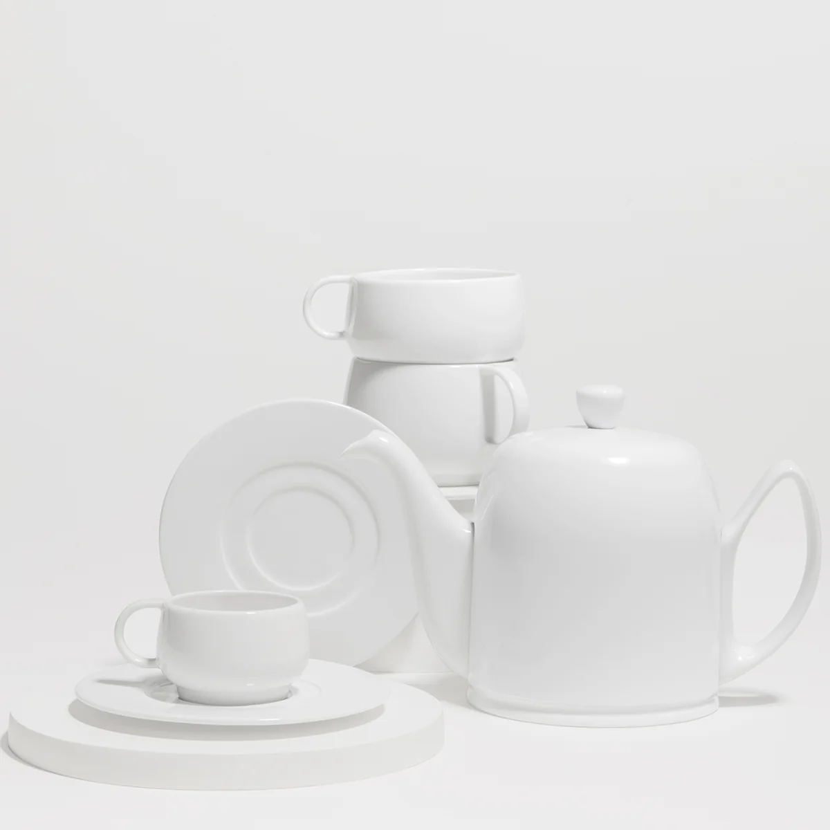 SALAM MONOCHROME Théière 6 tasses cloche blanche - Image 5