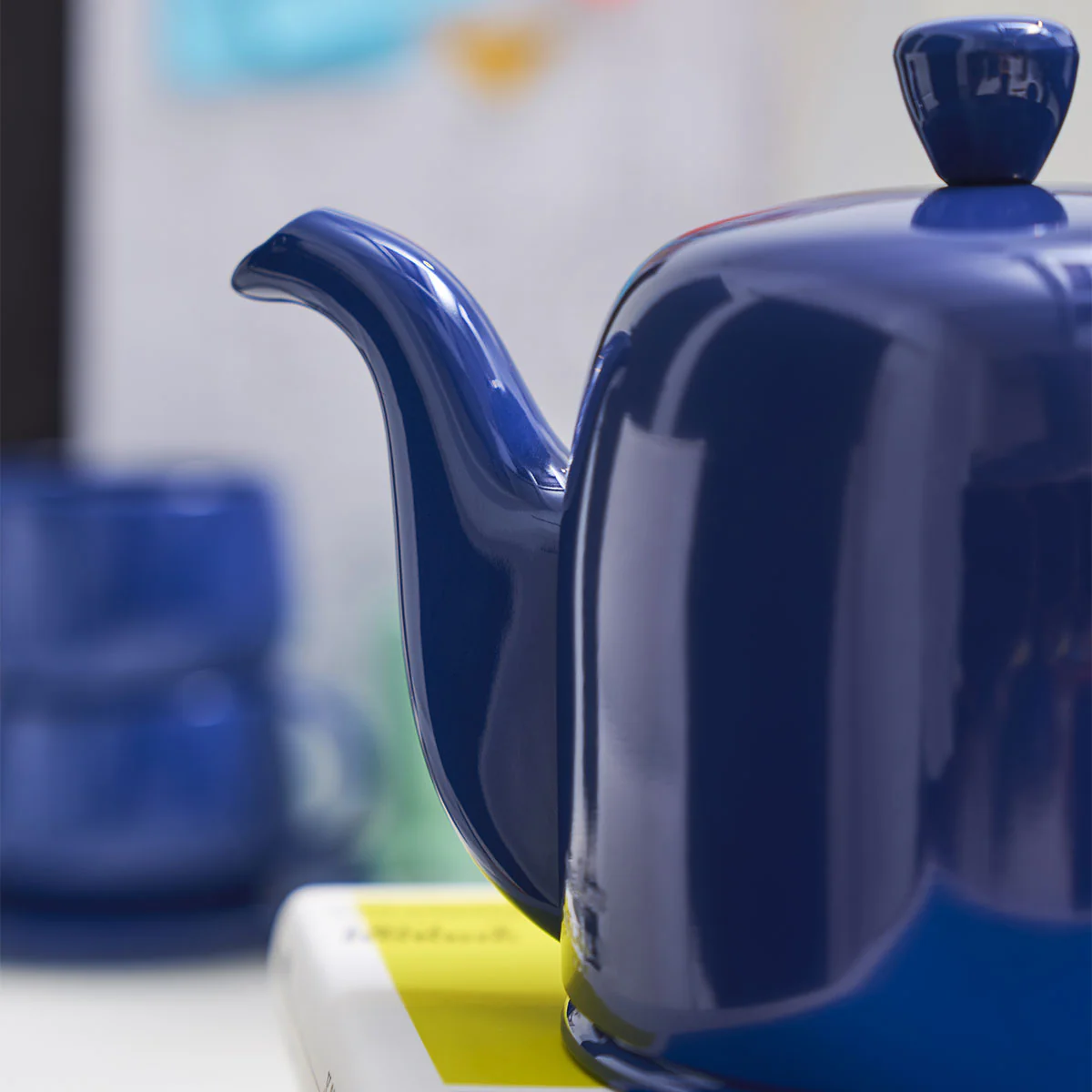 SALAM MONOCHROME Théière 6 tasses cloche bleue - Image 2