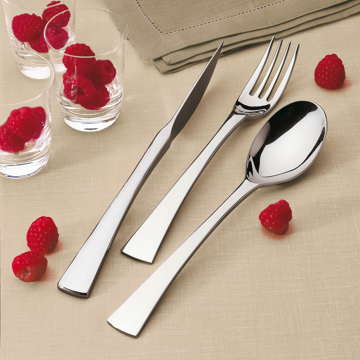 SOLSTICE MIROIR Couteau de table monobloc lame scie n°1 - Image 2