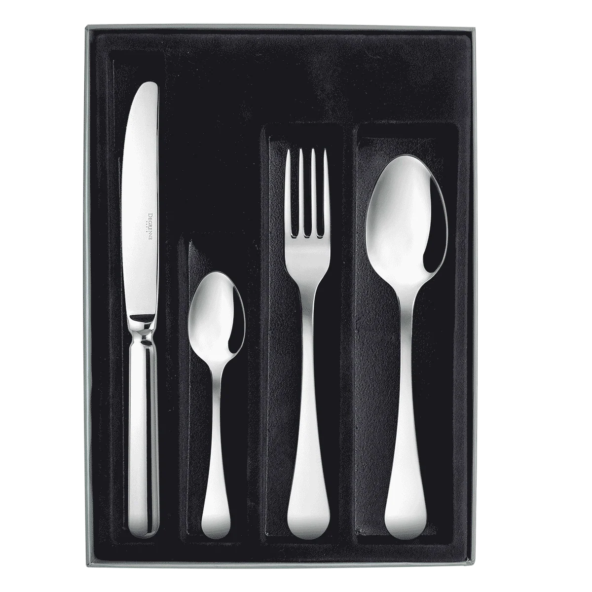 SWELL MIROIR Coffret 16 couverts monobloc lame scie